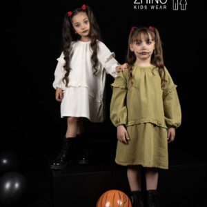 پیراهن یقه چین دار دلینا